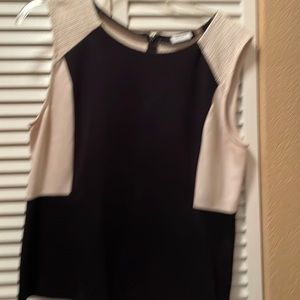 Black and cream top